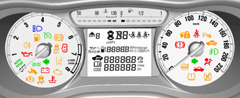 Vauxhall Viva Dashboard Warning Lights