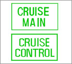 Acura TL Cruise Control Symbol