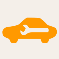 Chevy Trax Car and Wrench Symbol