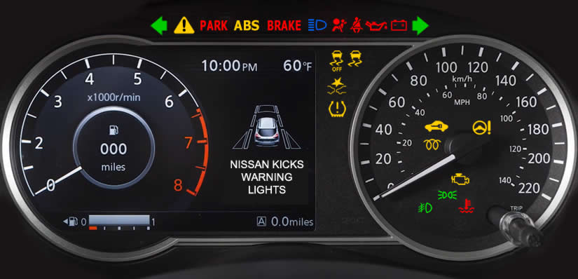 Nissan Kicks Dashboard Warning Lights and Symbols Explained
