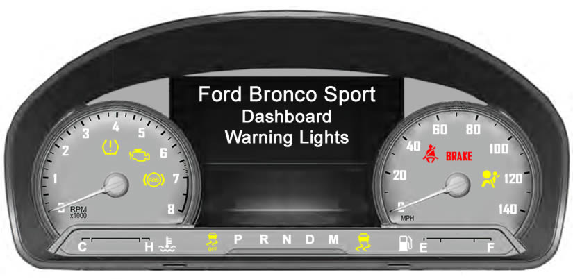 Ford Bronco Sport Dashboard Warning Lights