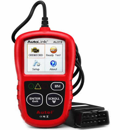 Handheld OBD II fault code scanner