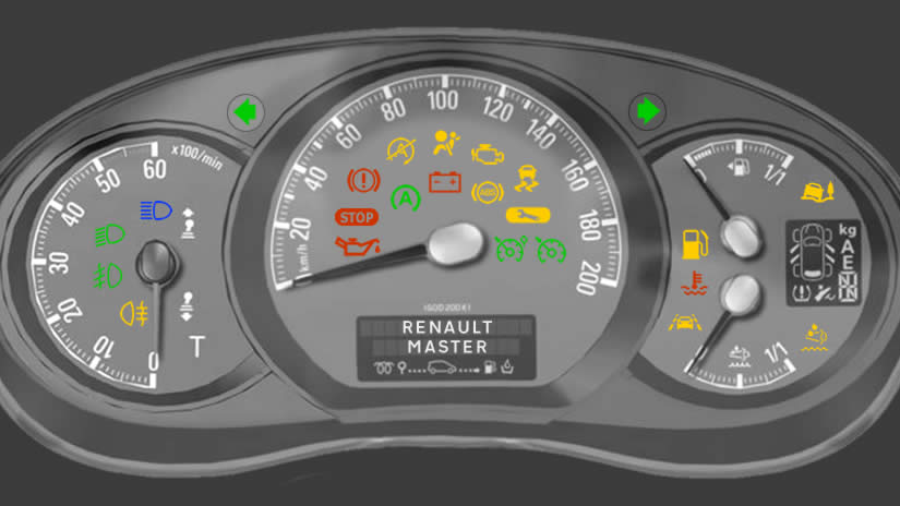 Renault Master Dashboard Warning Lights