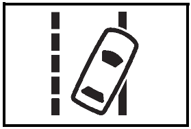 Toyota RAV4 Lane Tracking Assist Warning Light