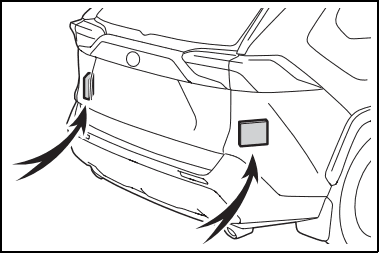 Toyota RAV4 Rear Radar Sensor Location