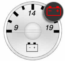 Chevy Express Battery / Voltmeter Gauge