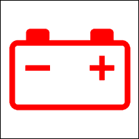 Red Battery Dashboard Warning Light