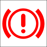Brake (Red Exclamation Mark) Dashboard Warning Light Symbol