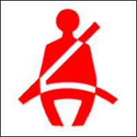 Seat Belt Dashboard Warning Light Symbol