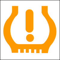 Tyre Pressure Under Inflation (TPMS) Dashboard Warning Light Symbol