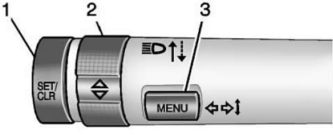 Buick Encore menu settings control lever