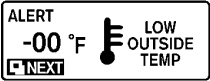 Nissan Quest Low Outside Temperature