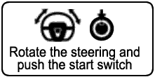 Nissan Maxima Rotate Steering Press Start Switch Warning Light