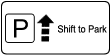 Nissan Maxima Shift to Park Warning Light