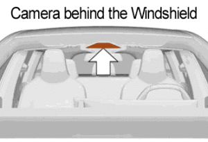 BMW X1 camera behind the windshield