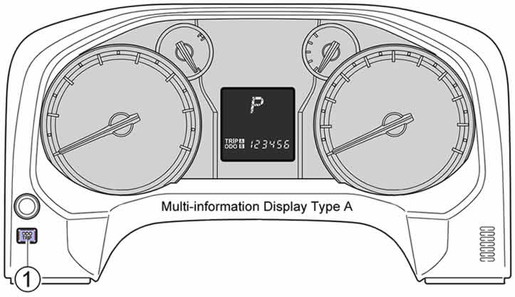 Toyota Land Cruiser Multi-Information Display Type A