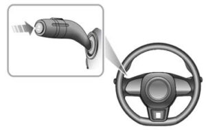 MG3 left-side steering stalk button