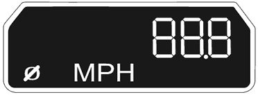 MG3 Average Speed Display