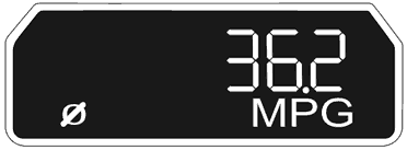 MG3 Fuel Consumption Display