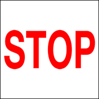 STOP Dashboard Warning Light